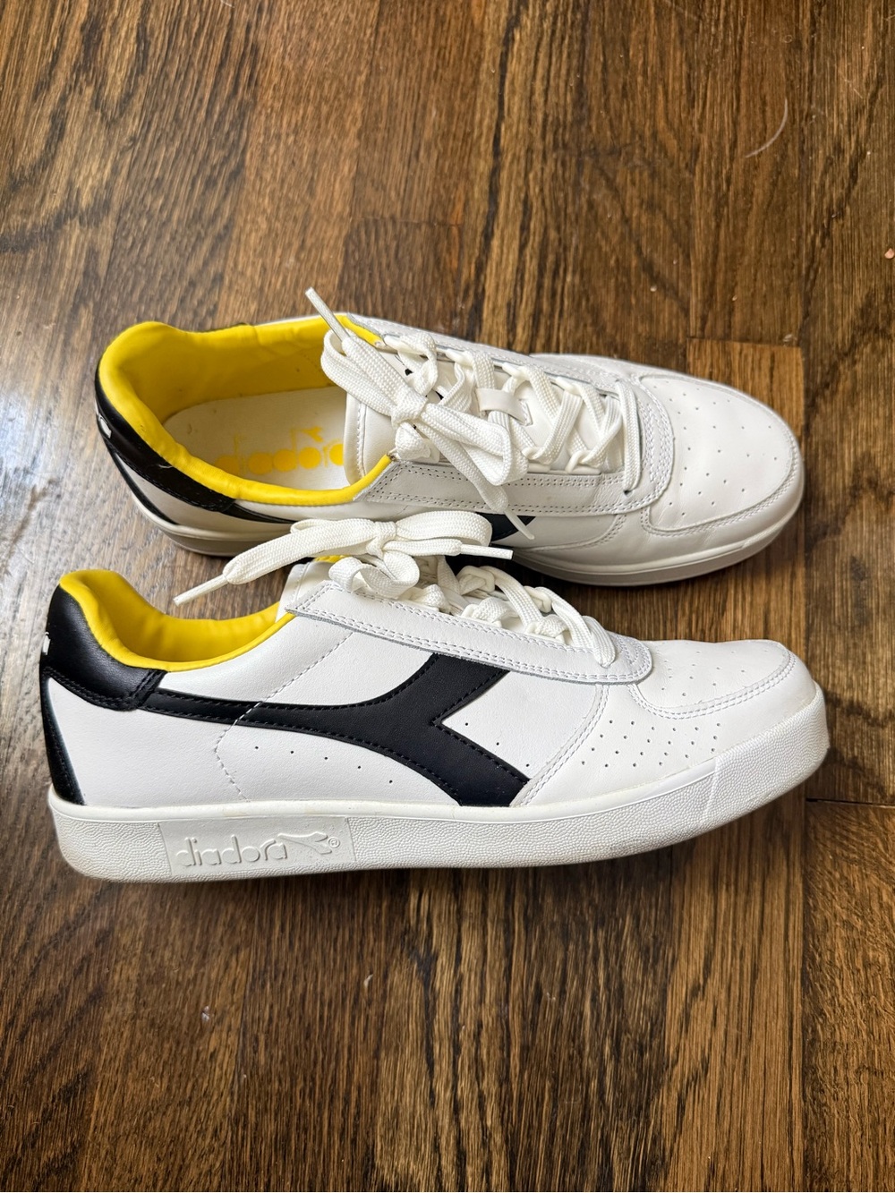 Diadora B.Elite White Cyber Yellow Men’s 9.5